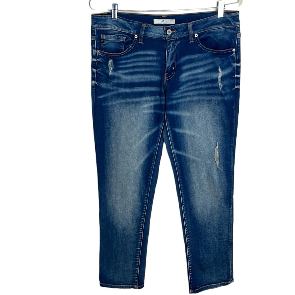 KanCan Distressed Ankle Straight Leg Jeans Sz 30